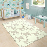 Little Young Goat Pattern Area Rug