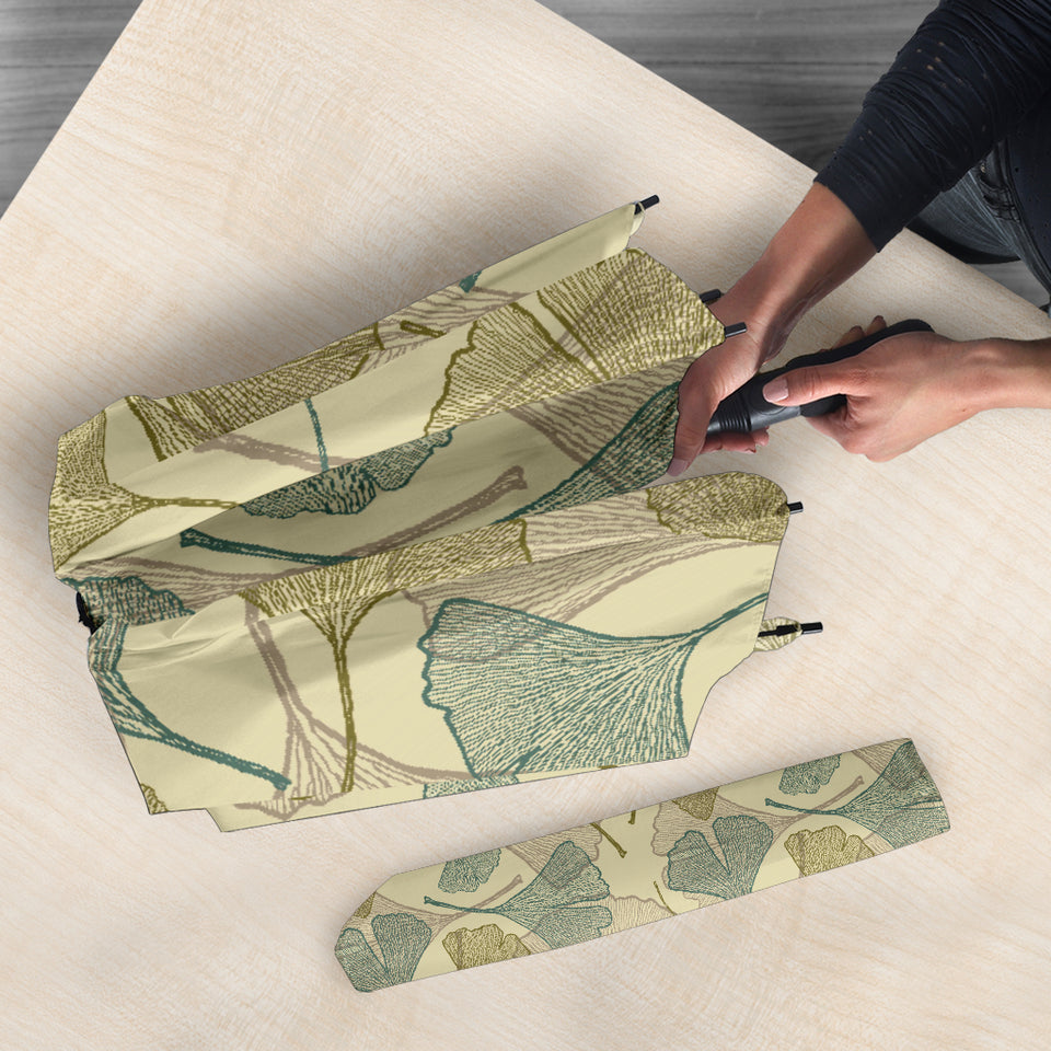 Ginkgo Leaves Design Pattern Umbrella
