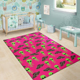 Alien Pattern Print Design 03 Area Rug