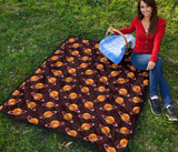 Hamburger Pattern Print Design 05 Premium Quilt
