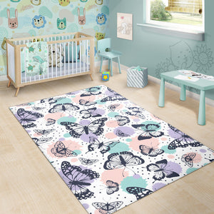 Butterfly Pattern Area Rug