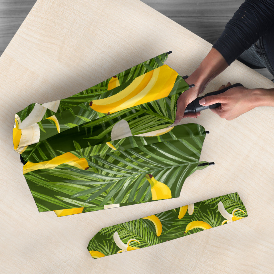 Banana Palm Leaves Pattern Umbrella