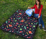Colorful Space Pattern Planet Star Premium Quilt