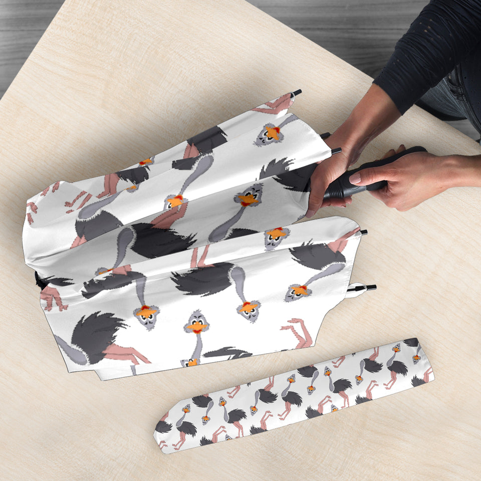 Ostrich Pattern Print Design 02 Umbrella