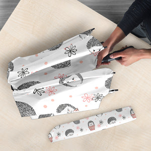 Hedgehog Pattern Print Design 02 Umbrella