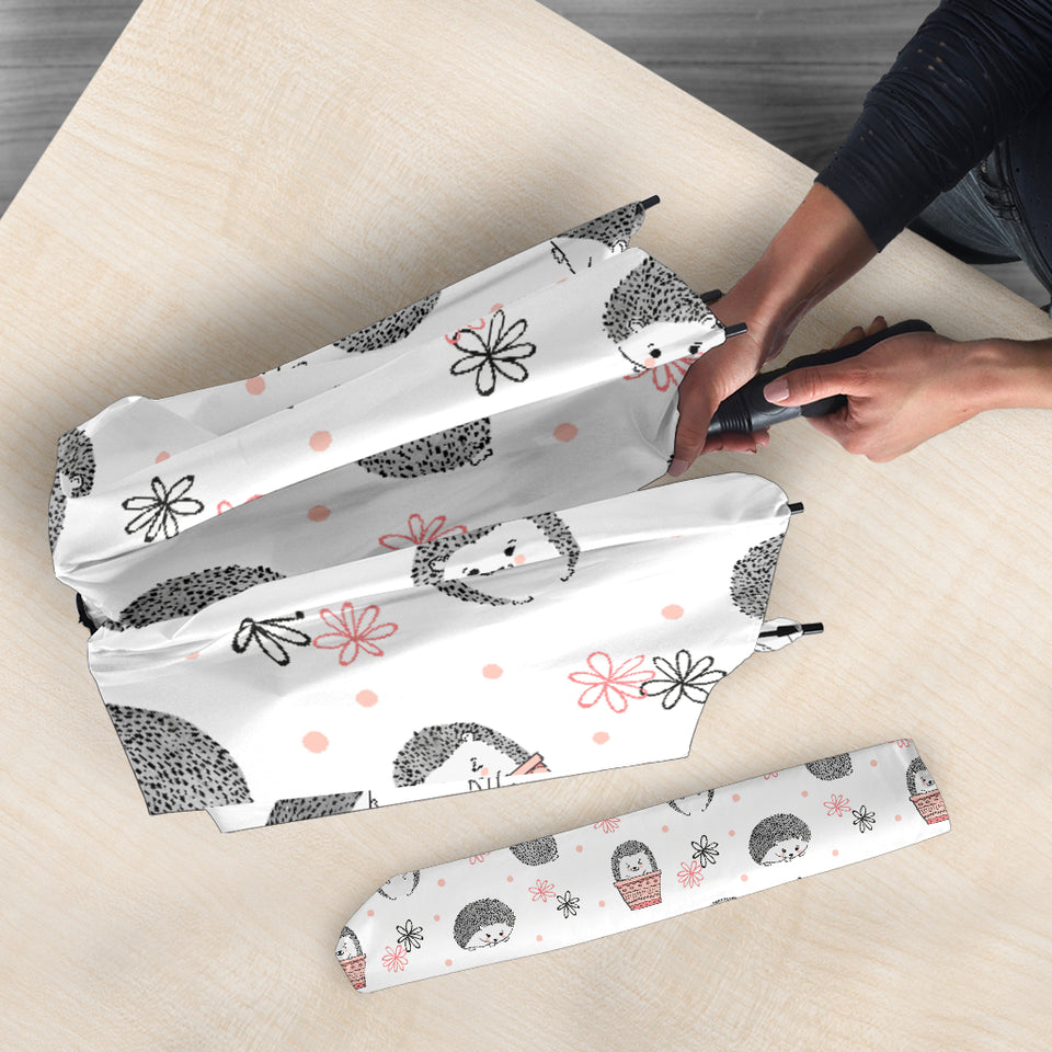 Hedgehog Pattern Print Design 02 Umbrella