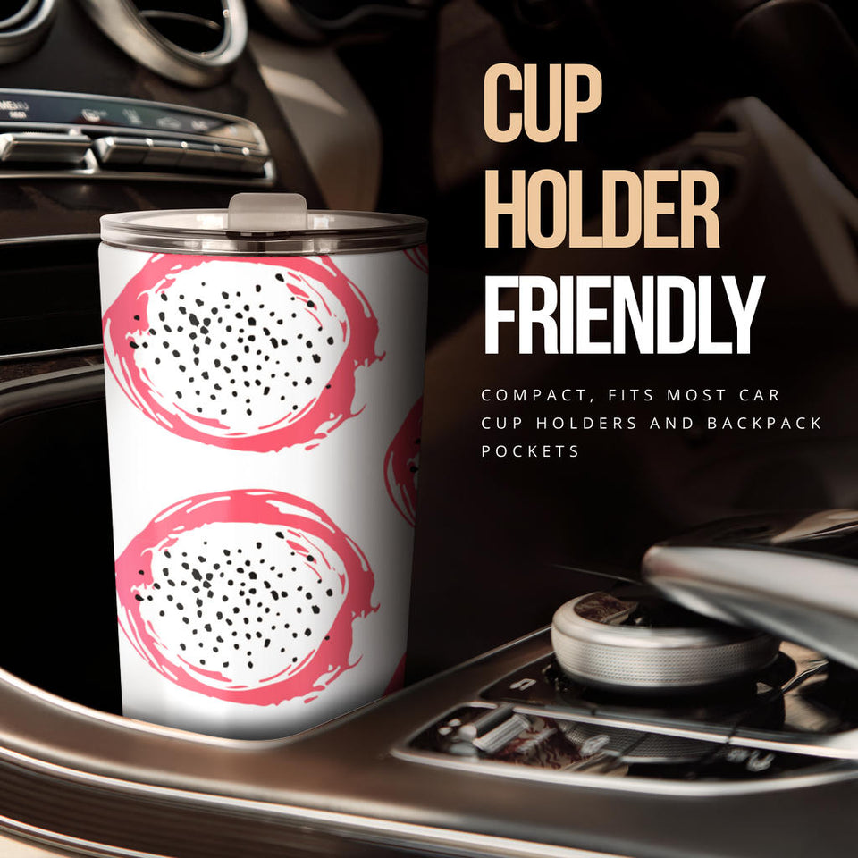 Hand Drawn Dragon Fruit Tumbler