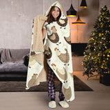 Cute Rooster Chicken Cock Hooded Blanket