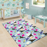 Stingray Pattern Print Design 01 Area Rug