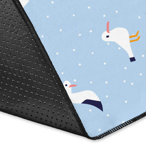 Seagull Pattern Print Design 02 Area Rug