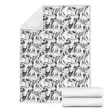Greyhound Pattern Print Design 01 Premium Blanket