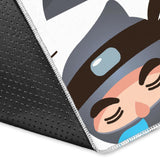 Cute Ninja Design Pattern Area Rug