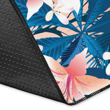 Hibiscus Pattern Print Design 02 Area Rug.