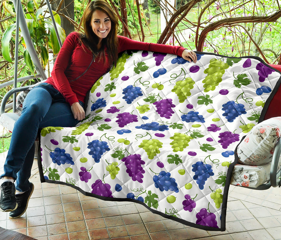 Grape Pattern Premium Quilt