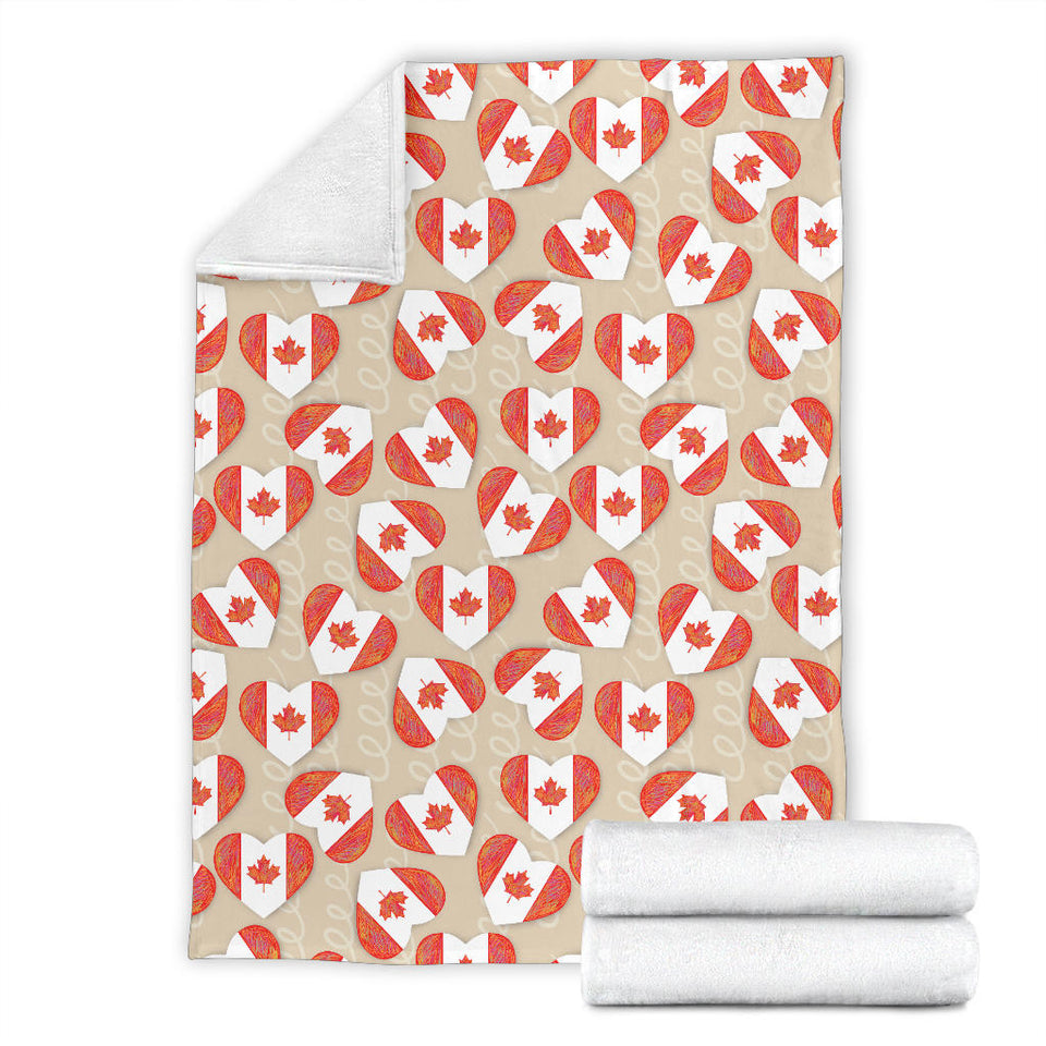 Canada Pattern Print Design 01 Premium Blanket