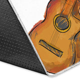 Paint Guitar Pattern Area Rug