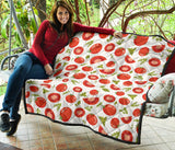 Tomato Pattern Premium Quilt