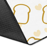Bread Toast Pattern Print Design 01 Area Rug