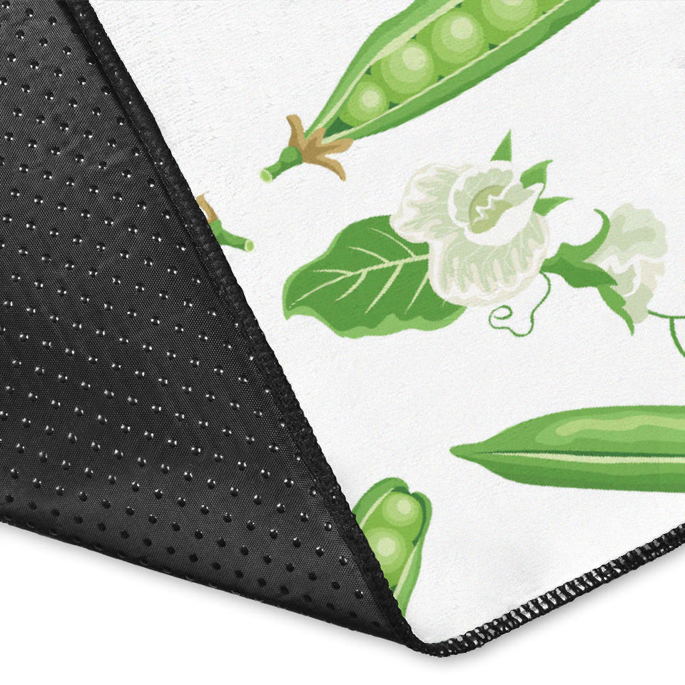 Green Peas Pattern Print Design 04 Area Rug