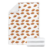 Clown Fish Pattern Print Design 03 Premium Blanket