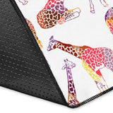Giraffe Pattern Print Design 02 Area Rug