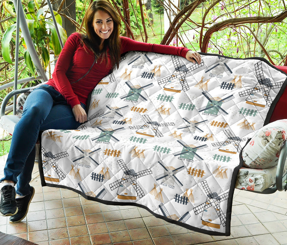 Windmill Pattern Premium Quilt