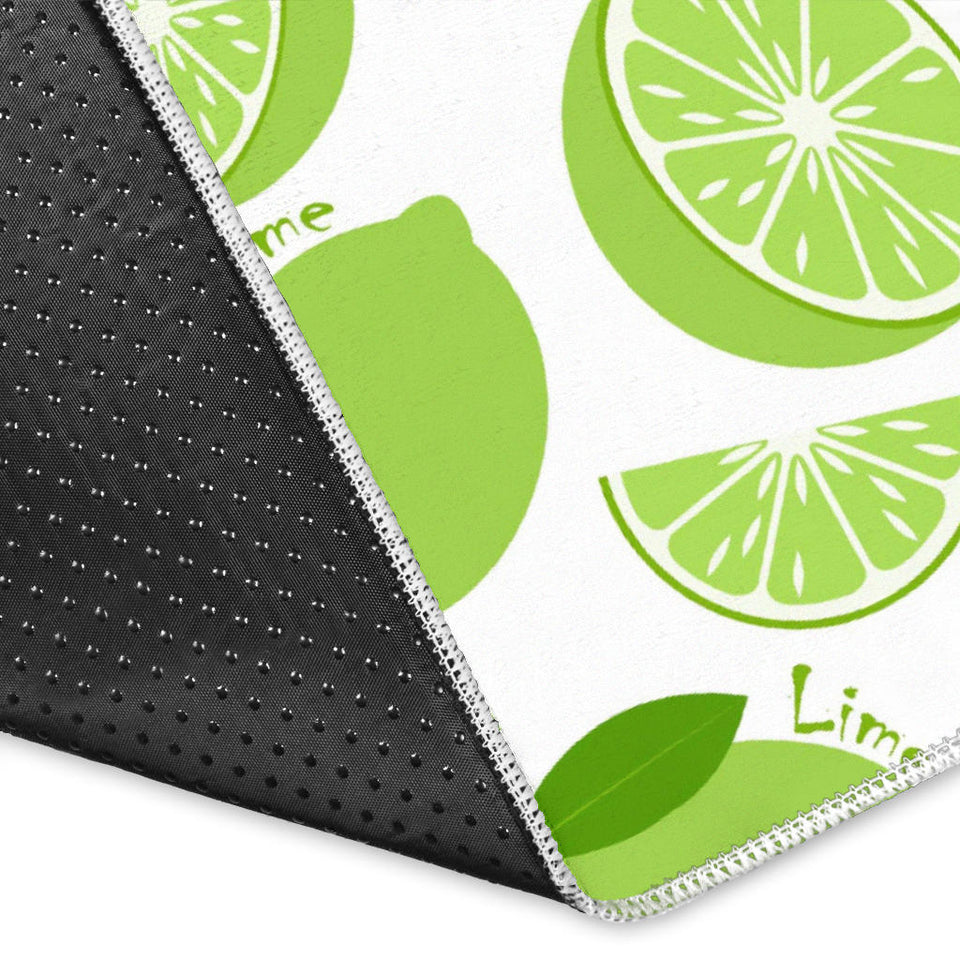 Lime Design Pattern Area Rug