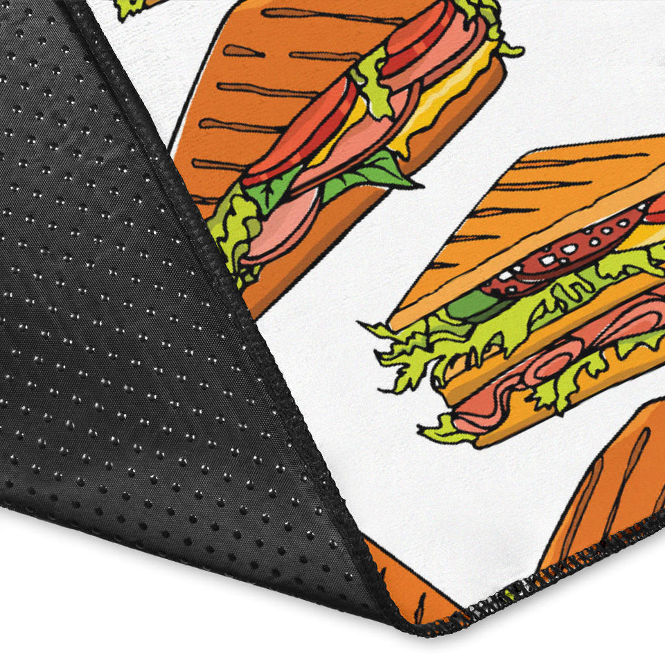 Sandwich Pattern Print Design 02 Area Rug