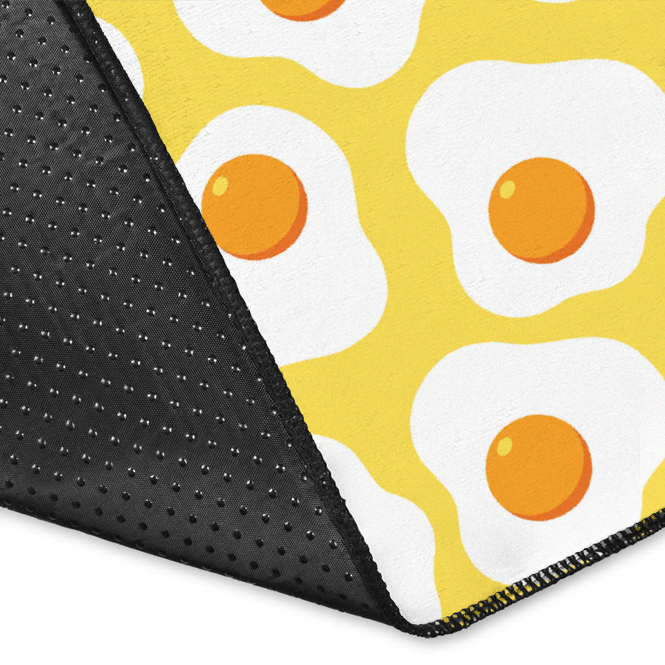Fried Eggs Pattern Print Design 05 Area Rug