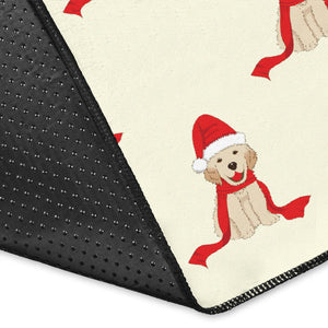 Golden Retriever Pattern Print Design 01 Area Rug