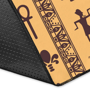 Egypt Hieroglyphics Pattern Print Design 02 Area Rug