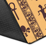 Egypt Hieroglyphics Pattern Print Design 02 Area Rug