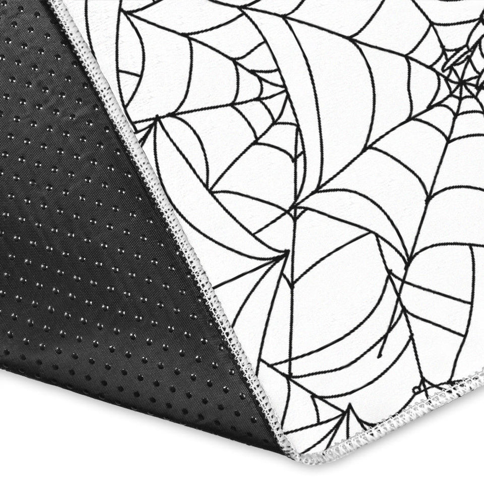 Spider Web Cobweb Pattern Area Rug
