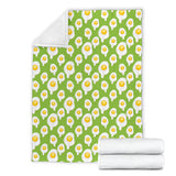 Fried Eggs Pattern Print Design 01 Premium Blanket