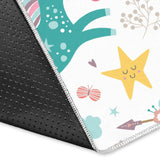 Colorful Unicorn Pattern Area Rug