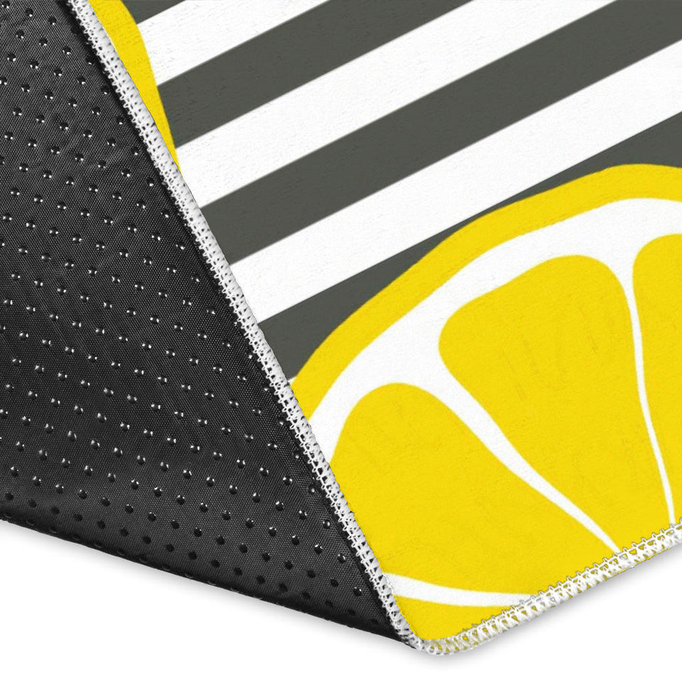 Slice Of Lemon Design Pattern Area Rug