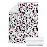 Greyhound Pattern Print Design 02 Premium Blanket