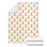 Golden Retriever Pattern Print Design 01 Premium Blanket