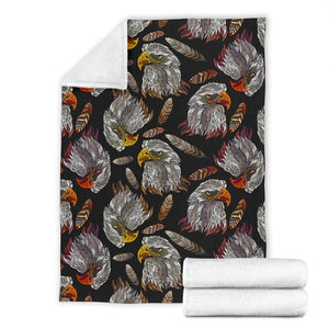 Eagle Pattern Print Design 05 Premium Blanket