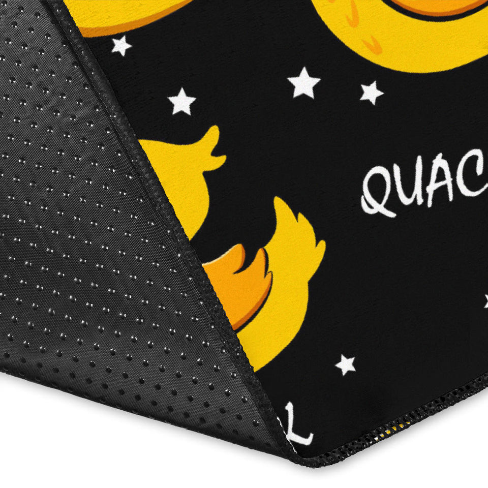 Duck Toy Pattern Print Design 05 Area Rug