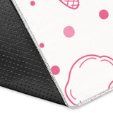 Hand Drawn Ice Cream Pattern Area Rug
