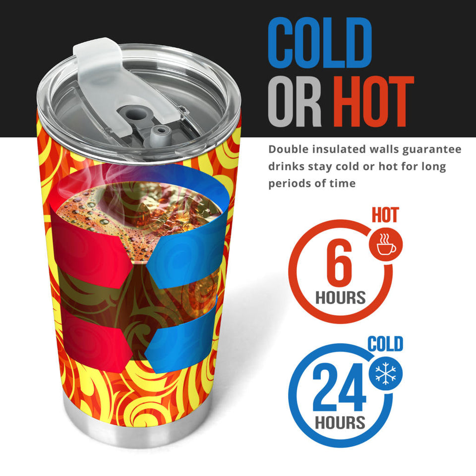 Fire Flame Design Pattern Tumbler