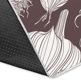 Garlic Bulb Dark Background Area Rug