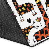 Giraffe Pattern Print Design 05 Area Rug