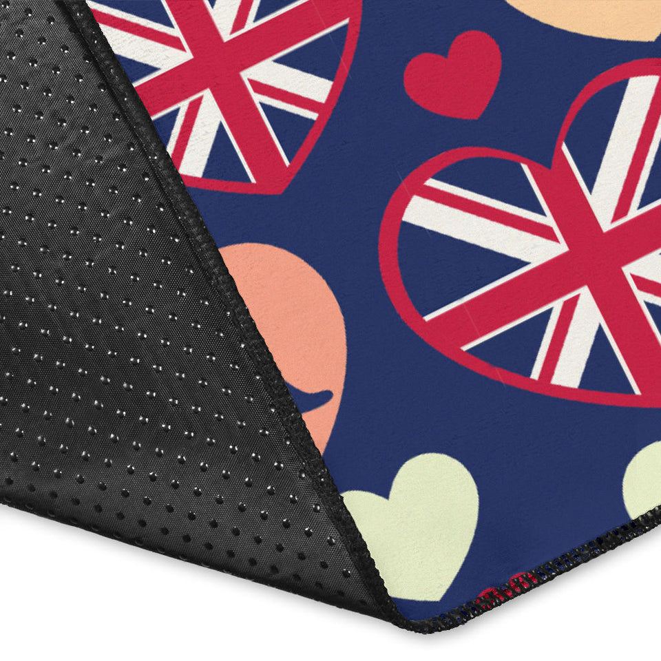 British Pattern Print Design 02 Area Rug
