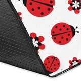 Ladybug Pattern Print Design 04 Area Rug