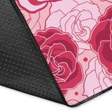Rose Pattern Print Design 02 Area Rug