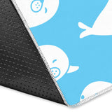 Cute White Sea Lion Seals Pattern Area Rug