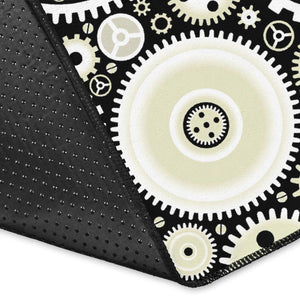 Gear Pattern Print Design 02 Area Rug