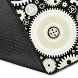 Gear Pattern Print Design 02 Area Rug
